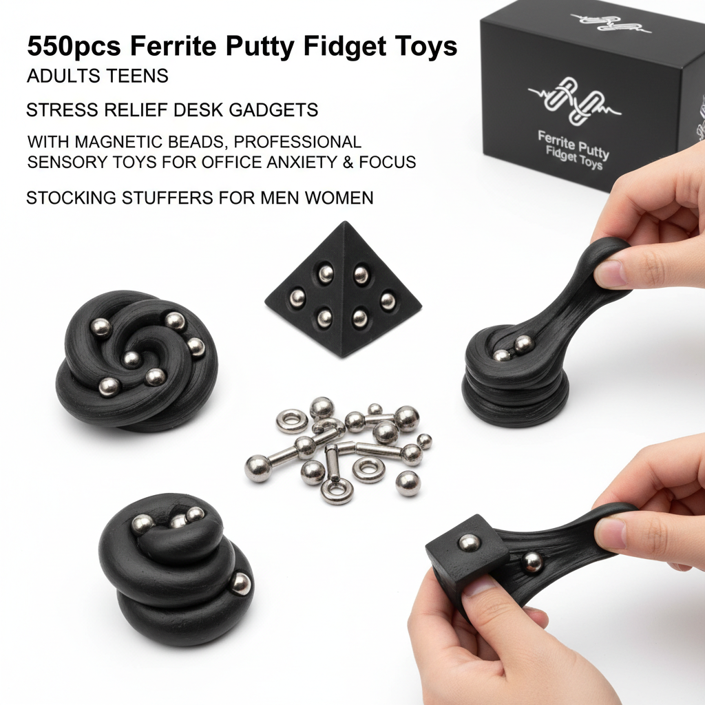 550pcs Ferrite Putty Fidget Toy - Stress Relief