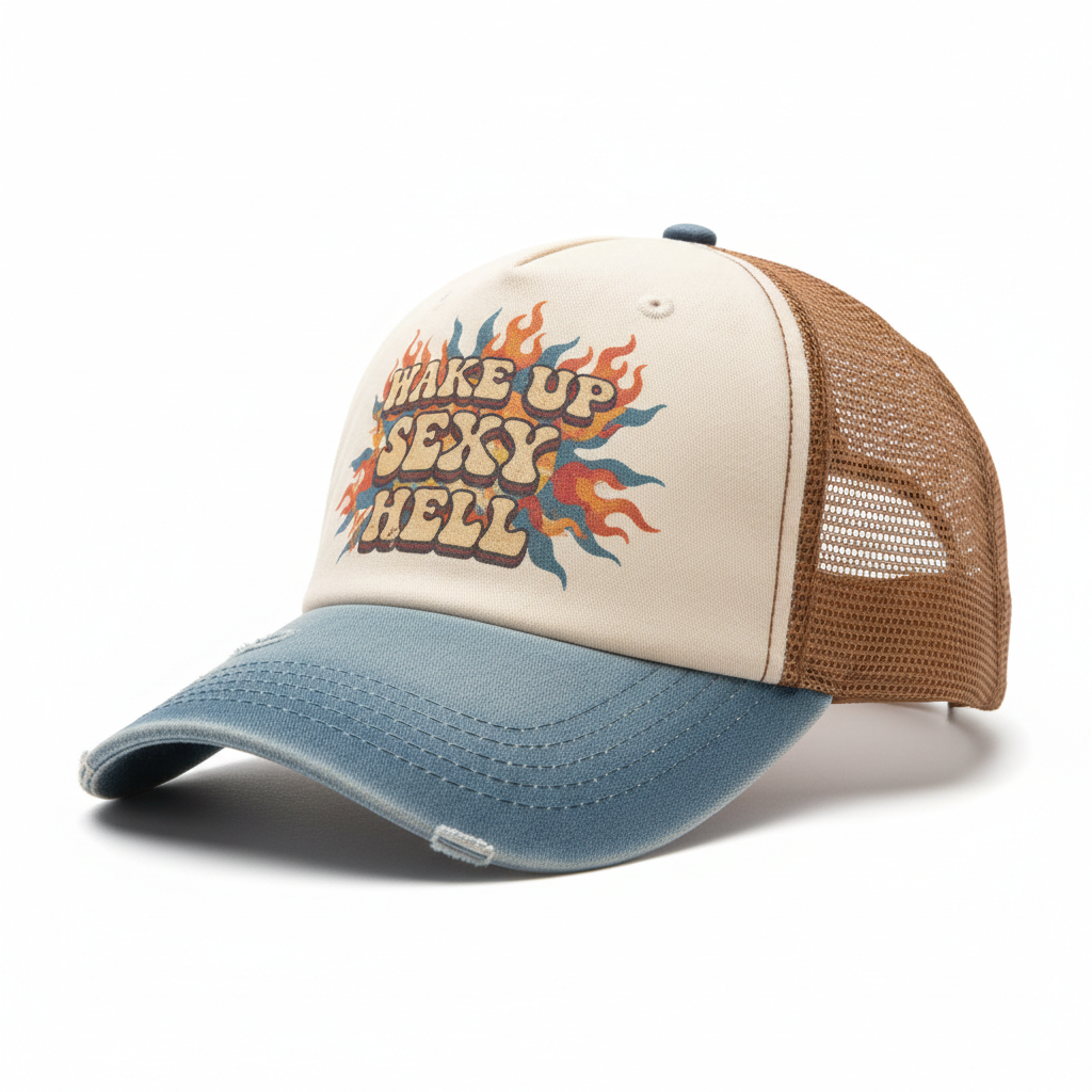 Cool Hippie 'Wake Up Sexy Hell' Trucker Cap